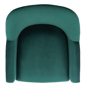 Brienne Mid Century Arm Chair - Chic Velvet Seating with Brass Legs for Stylish Living Room Retreat