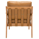 Danisia Caramel Accent Chair – Stylish Ash Wood Frame, Stain Resistant Cushions, Perfect for Any Space!