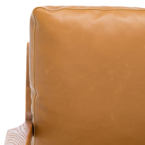 Danisia Caramel Accent Chair – Stylish Ash Wood Frame, Stain Resistant Cushions, Perfect for Any Space!
