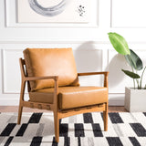 Danisia Caramel Accent Chair – Stylish Ash Wood Frame, Stain Resistant Cushions, Perfect for Any Space!