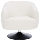 Ezro Modern Velvet Accent Chair with Swivel Base - Luxurious Comfort for Stylish Interiors