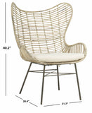 Malia Rattan Wingback Armchair