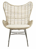 Malia Rattan Wingback Armchair