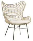 Malia Rattan Wingback Armchair