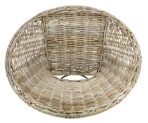 Sierra Rattan Accent Chair - Chic Modern Design with Luxurious Comfort for Stylish Living Spaces