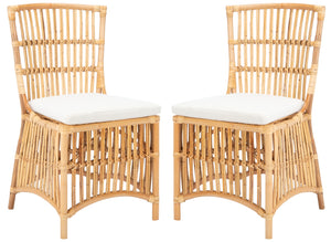 Safavieh Erika Rattan Accent Chair with Cushion - Set of 2 ACH6511B-SET2