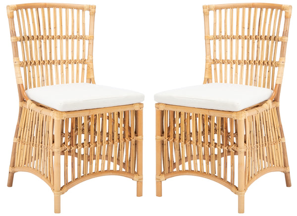 Safavieh Erika Rattan Accent Chair with Cushion - Set of 2 ACH6511B-SET2