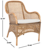 Safavieh Charlie Rattan Accent Chair with Cushion ACH6514A