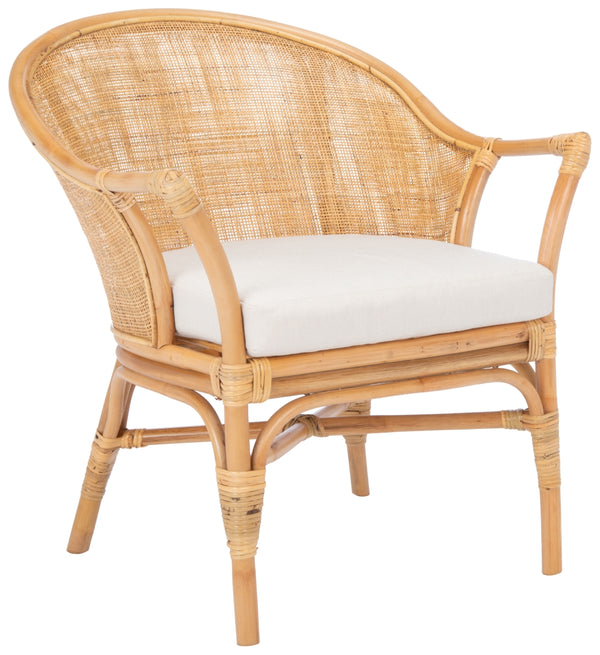 Safavieh Dustin Rattan Accent Chair with Cushion ACH6517B