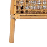 Safavieh Jessica Rattan Accent Chair with Cushion in Honey Brown Wash, White ACH6519A