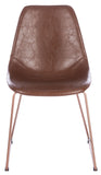 Dorian Midcentury Modern Leather Dining Chair Set of 2 - Stylish, Comfortable & Retro Design