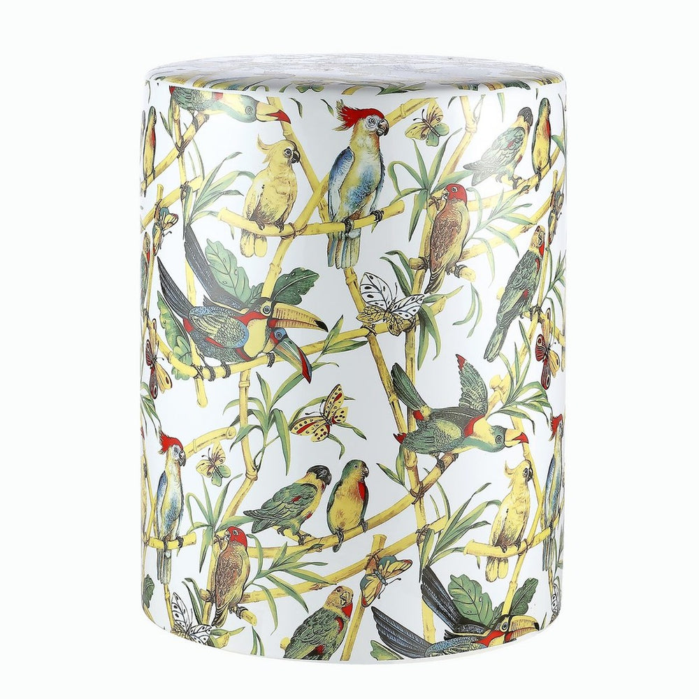 Forla Garden Stool - Vibrant Multi-Colored Tropical Design for Stylish Outdoor Décor and Seating