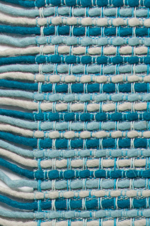 Chandra Rugs Adaline 100% Wool Hand-Woven Contemporary Rug Blue/Grey 7'9 x 10'6