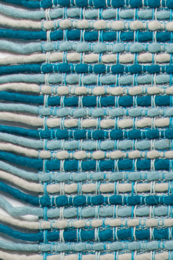 Chandra Rugs Adaline 100% Wool Hand-Woven Contemporary Rug Blue/Grey 7'9 x 10'6