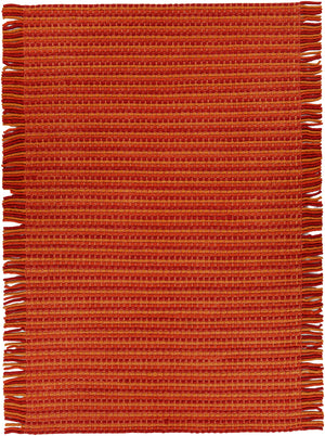 Chandra Rugs Adaline 100% Wool Hand-Woven Contemporary Rug Red/Orange 7'9 x 10'6