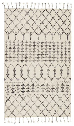 Jaipur Living Riot Handmade Geometric Ivory/ Black Area Rug (8'10"X11'9")