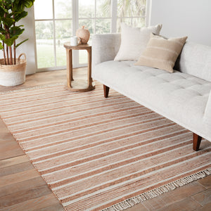 Jaipur Living Adobe Collection ADO03 Kahlo 50% Jute 50% Cotton Handmade Southwestern Stripes Rug RUG150882