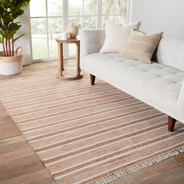 Jaipur Living Adobe Collection ADO03 Kahlo 50% Jute 50% Cotton Handmade Southwestern Stripes Rug RUG150882