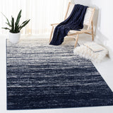 Adirondack Adirondack 113  Power Loomed Polypropylene Pile Rug Navy / Ivory