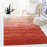 Adirondack Adirondack 113  Power Loomed Polypropylene Pile Rug Orange / Grey