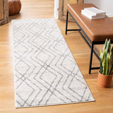 Adirondack Adirondack 162 Contemporary Power Loomed Polypropylene Pile Rug Ivory / Grey