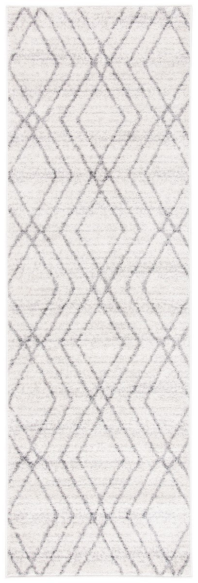 Adirondack Adirondack 162 Contemporary Power Loomed Polypropylene Pile Rug Ivory / Grey
