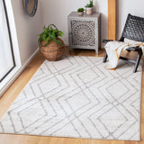 Adirondack Adirondack 162 Contemporary Power Loomed Polypropylene Pile Rug Ivory / Grey