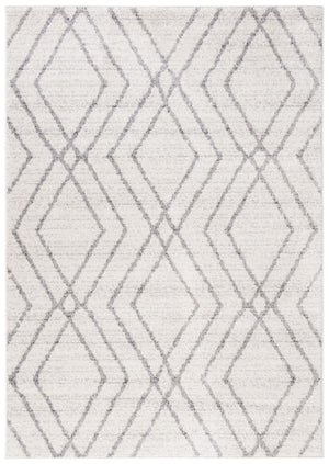 Adirondack Adirondack 162 Contemporary Power Loomed Polypropylene Pile Rug Ivory / Grey