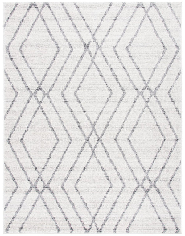Adirondack Adirondack 162 Contemporary Power Loomed Polypropylene Pile Rug Ivory / Grey
