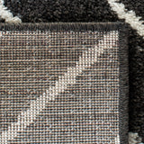 Adirondack 241 Contemporary Power Loomed Polypropylene Pile Rug Brown / Ivory