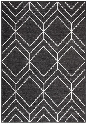 Adirondack 241 Contemporary Power Loomed Polypropylene Pile Rug Brown / Ivory