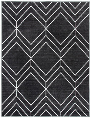 Adirondack 241 Contemporary Power Loomed Polypropylene Pile Rug Brown / Ivory