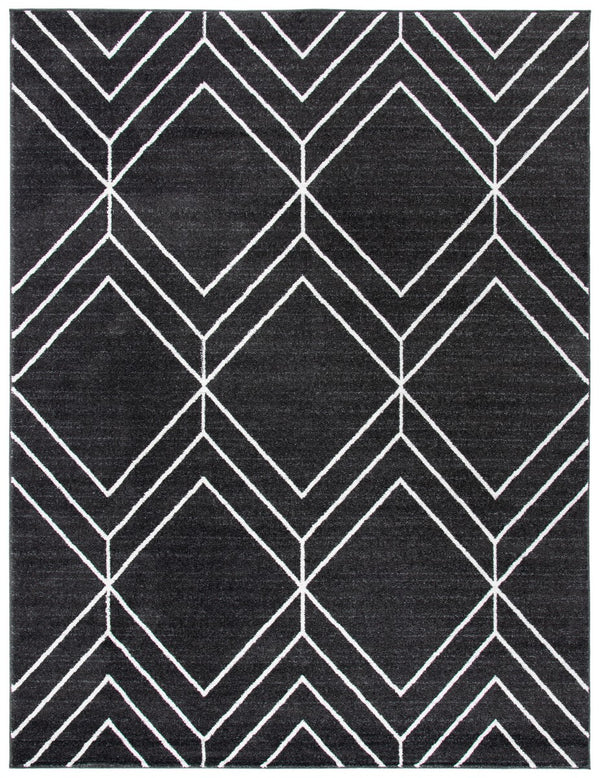 Adirondack 241 Contemporary Power Loomed Polypropylene Pile Rug Brown / Ivory