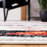 Adirondack 245  Power Loomed Polypropylene Pile Rug Grey / Red