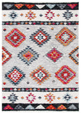 Adirondack 245  Power Loomed Polypropylene Pile Rug Grey / Red