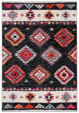 Adirondack 245  Power Loomed Polypropylene Pile Rug Black / Red