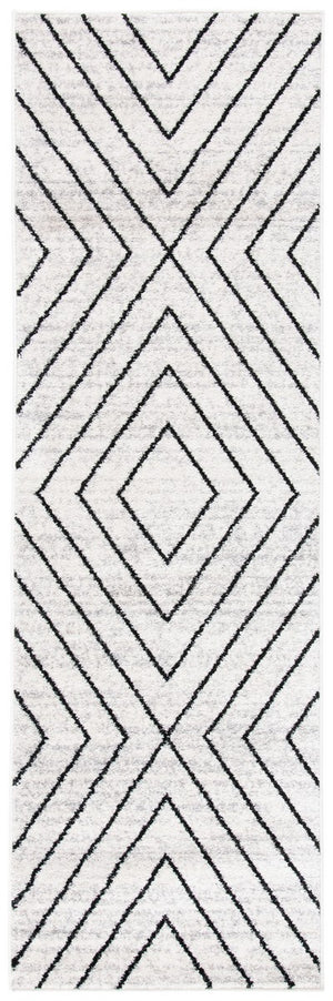 Adirondack 251 Contemporary Power Loomed Polypropylene Pile Rug Ivory / Grey