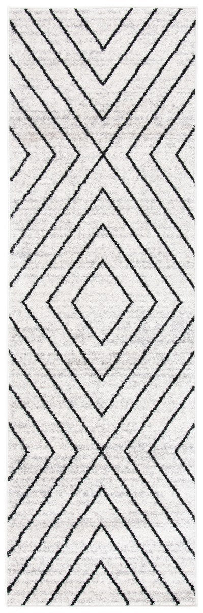 Adirondack 251 Contemporary Power Loomed Polypropylene Pile Rug Ivory / Grey