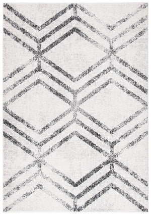 Adirondack 253 Contemporary Power Loomed Polypropylene Pile Rug Ivory / Grey