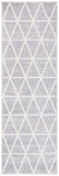 Adirondack 262 Contemporary Power Loomed Polypropylene Pile Rug Grey / Ivory