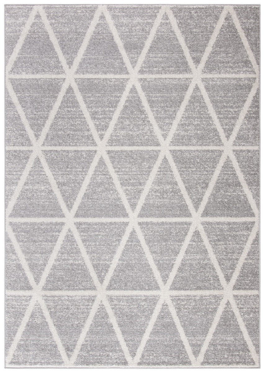Adirondack 262 Contemporary Power Loomed Polypropylene Pile Rug Grey / Ivory
