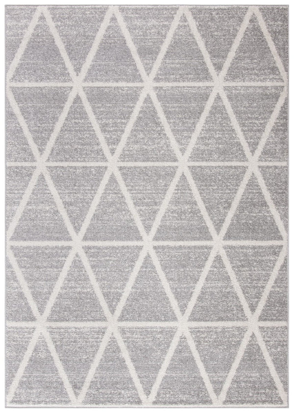 Adirondack 262 Contemporary Power Loomed Polypropylene Pile Rug Grey / Ivory
