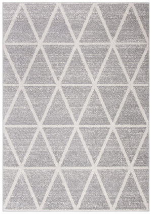 Adirondack 262 Contemporary Power Loomed Polypropylene Pile Rug Grey / Ivory