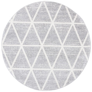 Adirondack 262 Contemporary Power Loomed Polypropylene Pile Rug Grey / Ivory