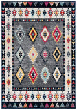 Adirondack 270  Power Loomed Polypropylene Pile Rug Grey / Ivory