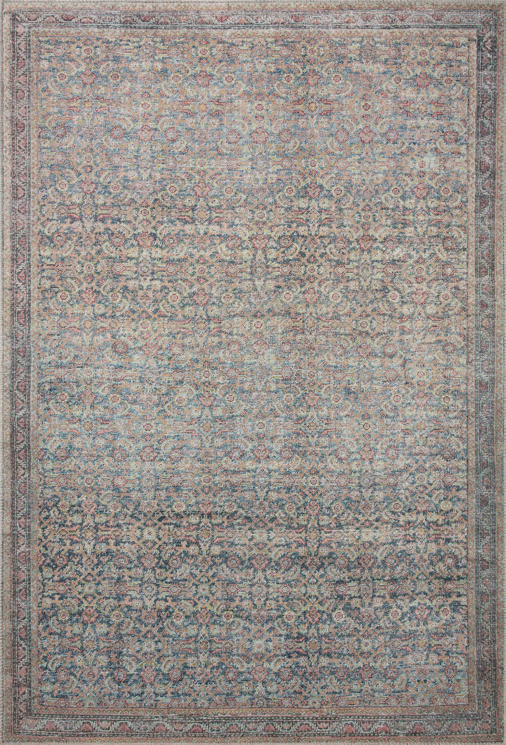 Loloi II Adrian Collection Denim / Multi 8'-6" X 11'-6" Area Rug