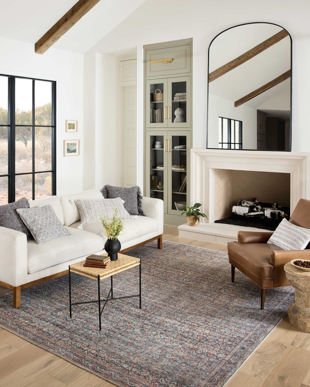 Loloi II Adrian Collection Denim / Multi 8'-6" X 11'-6" Area Rug