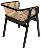 Noir Delphi Chair with Caning AE-110CHB