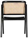 Noir Delphi Chair with Caning AE-110CHB