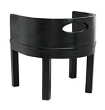 Noir Latour Chair with Leather AE-168CHB